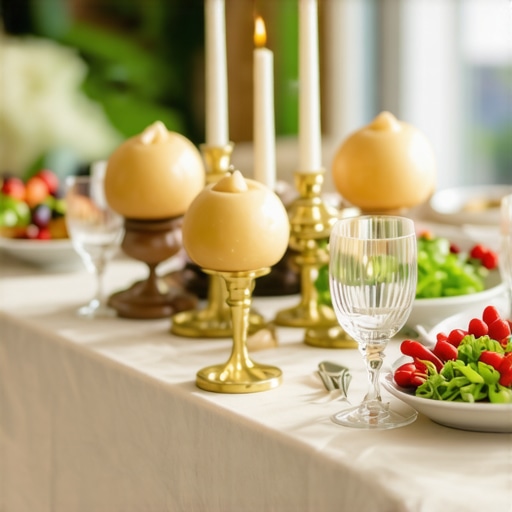 Elegant Wedding Catering Setup Stylish wedding catering with personalized decorations and elegant presentation