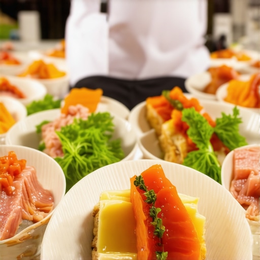 Team of professional servers offering personalized service at a corporate event with elegant decor.