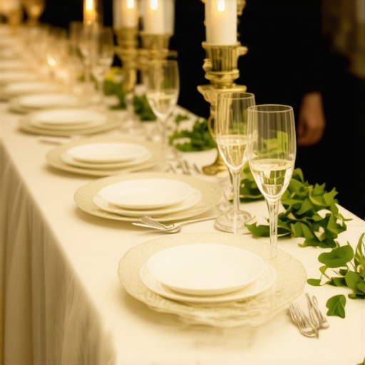 Elegant wedding catering presentation with attentive staff and customized dishes