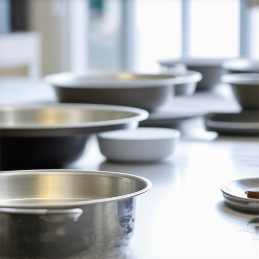 Catering staff inspecting equipment and using technology for efficient service