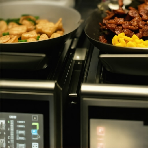 Technician inspecting catering equipment for maintenance
