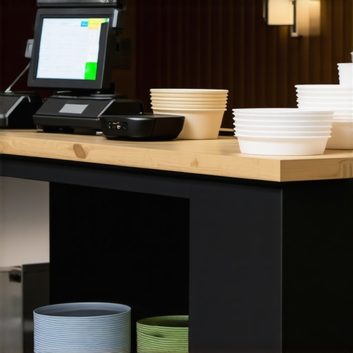 Catering equipment including POS, insulated carriers, and communication devices ready for service