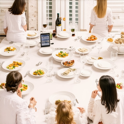 Servers working together seamlessly at a corporate lunch