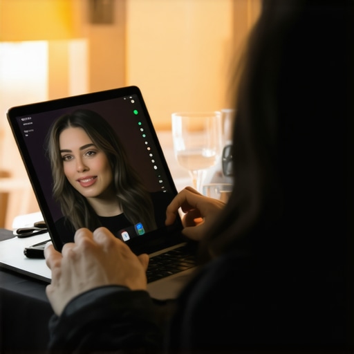 Using Technology for Seamless Event Management Event organizer coordinating staff using tablets and laptops with digital tools during setup.