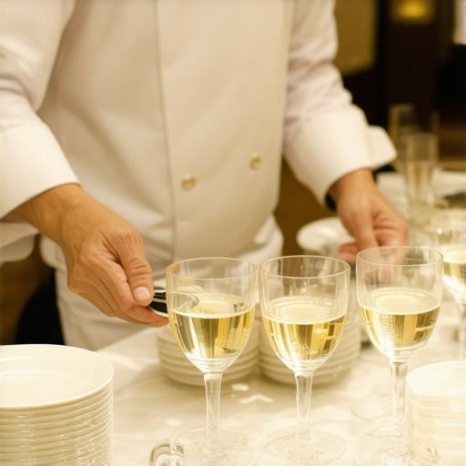 Servers delivering meals promptly to guests in a beautifully decorated wedding venue.