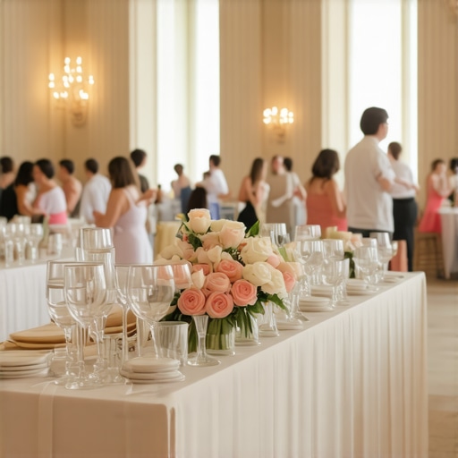 The Logic Behind Placing the Bar Far from the Wedding Buffet