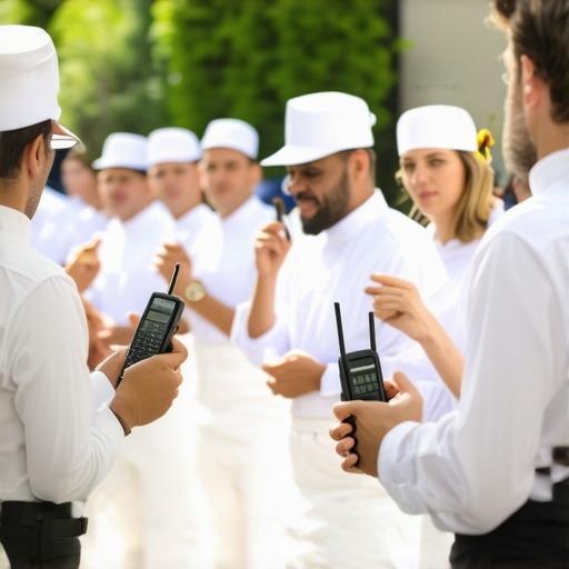 Why Your Catering Team Needs a Walkie-Talkie Protocol