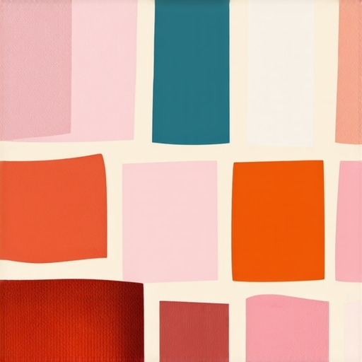 Color Palette Planning for Events A designer's workspace with fabric swatches and color samples laid out on a table.