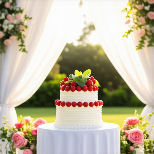 How to Keep Your Outdoor Wedding Cake from Melting in the Heat
