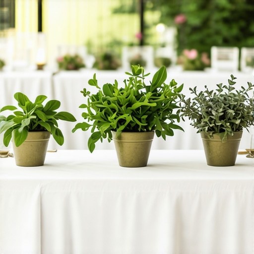 How to Save Money on Wedding Florals Using Potted Herbs