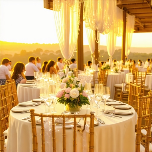 The 'Golden Hour' Trick for Outdoor Reception Photography