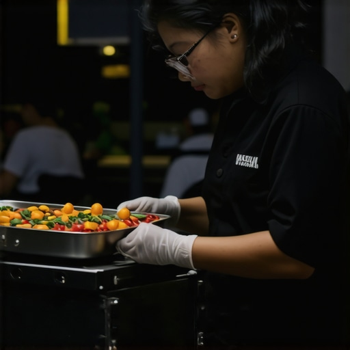 Catering Team Performing Routine Equipment Check Catering staff inspecting and maintaining equipment at an outdoor event site
