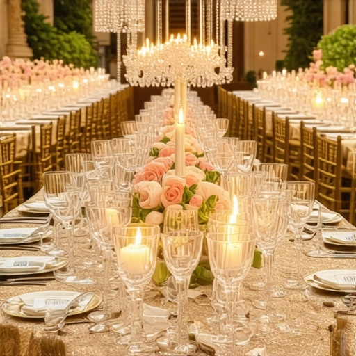 Experienced Servers at a Wedding Reception Professional event servers in formal attire assisting guests during a wedding reception