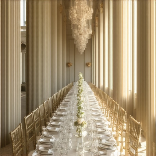 How to Style a Long King's Table Without Blocking Sightlines