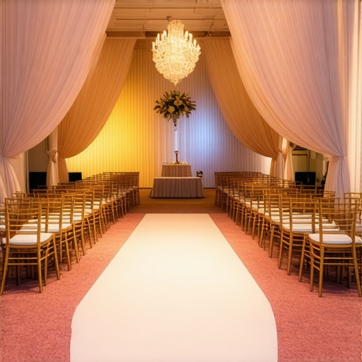 How to hide ugly venue carpets with clever decor tricks