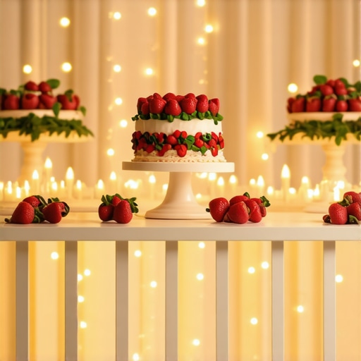 How to light a cake table for the perfect social media shot