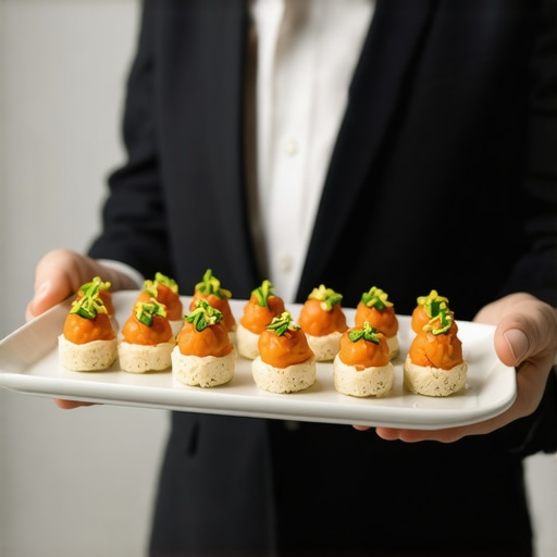 How to select appetizers that don't leave crumbs on business suits
