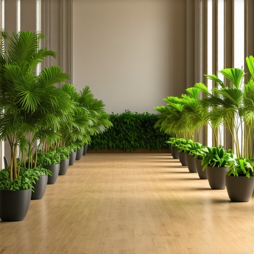 How to use greenery to divide a massive ballroom into zones
