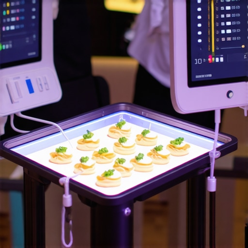 Caterer using modern tools to manage event food service