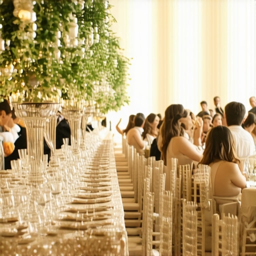 The Logic Behind Placing the Bar Far from the Wedding Buffet