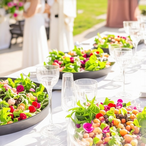 The Logic of Serving Cold Entrées at Summer Garden Weddings