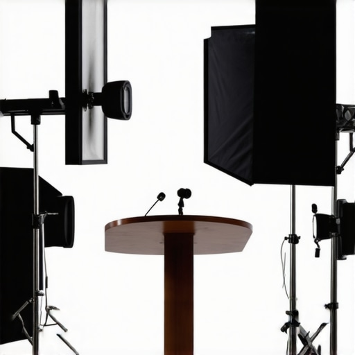 The best ways to light a podium for clear video recording