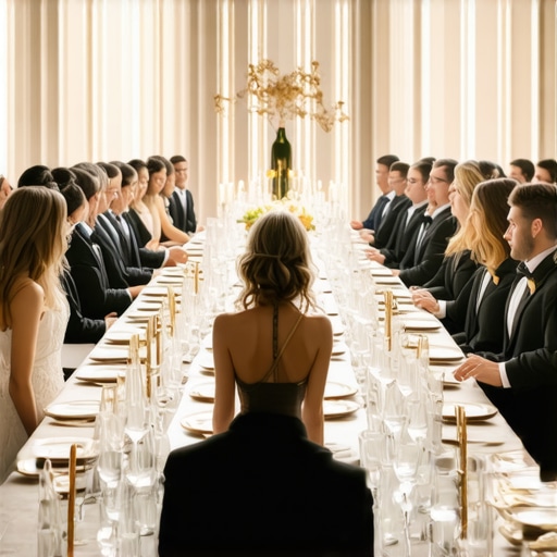 The logic of serving the head table last at a wedding