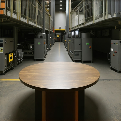 The problem with round tables in narrow industrial venues
