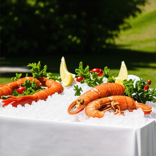 The secret to keeping seafood fresh at outdoor summer weddings
