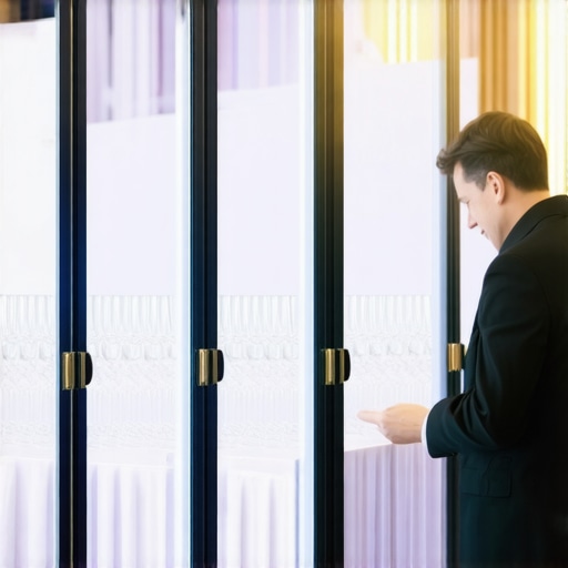 A professional catering staging area organized for an event behind a service screen.