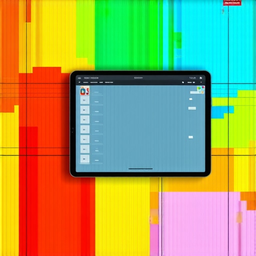 A tablet displaying a 3D floor plan with heat mapping for event traffic flow