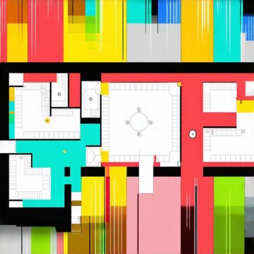 A tablet displaying a digital floor plan with heat maps for event traffic management.