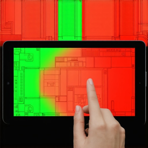 Digital tablet displaying a heatmap of guest movement for event planning