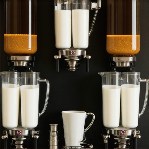 Efficient Double-Sided Coffee Station Setup Large scale coffee service station layout for corporate events