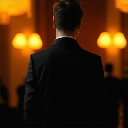 A professional server maintaining a high-end service rhythm at a wedding gala.