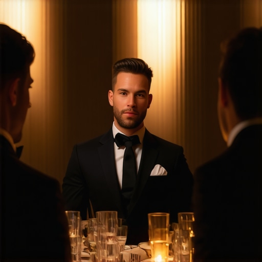 Expert Event Staffing Coordination A professional server captain overseeing a luxury dinner service