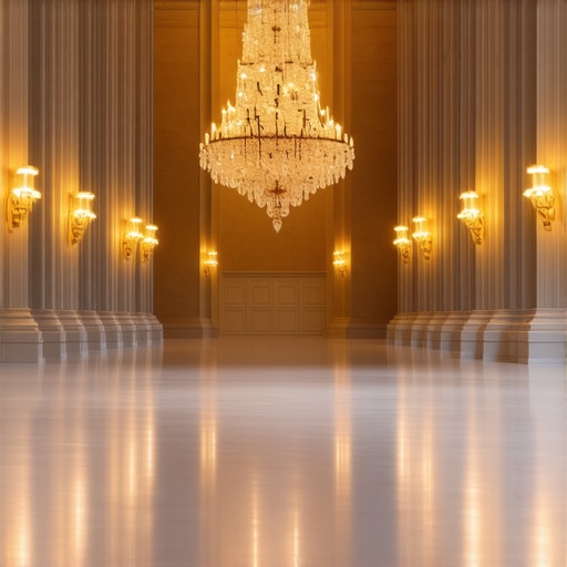 How to light a dark ballroom without using tacky fairy lights