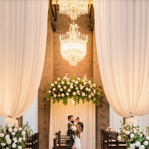 How to mask echo in a high-ceiling industrial wedding venue