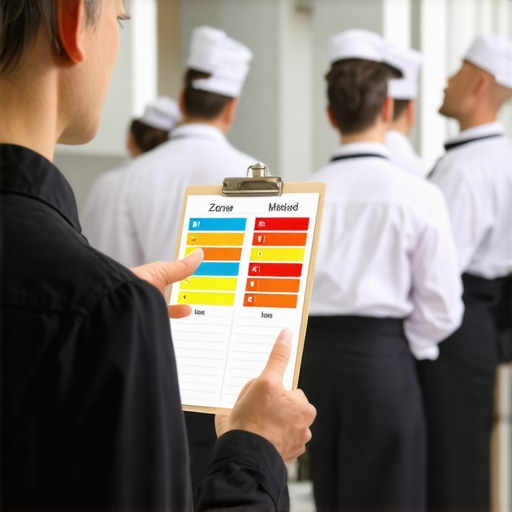 Implementing the Dietary Zone Method Briefing A catering manager explains the dietary zone method to servers before a major event.