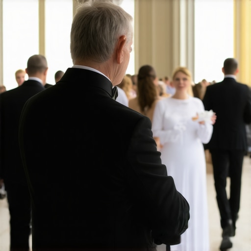 A catering captain managing a large server team during a corporate gala.