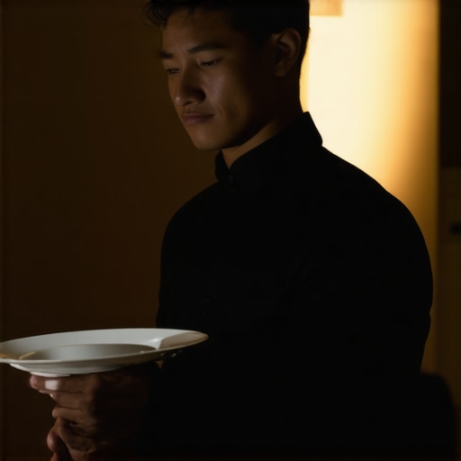 Silent Service Execution A professional server demonstrating silent service techniques at a corporate event.