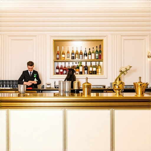 A professionally designed event bar layout that prevents guest congestion.