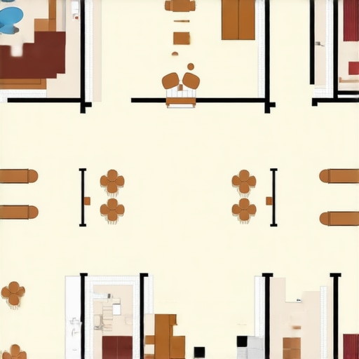 A top-down blueprint showing optimal table and bar placement to prevent spills at high-end events.