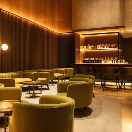 Strategic VIP Lounge Layout Design A high-end corporate event VIP lounge featuring modern furniture and conversational seating zones.