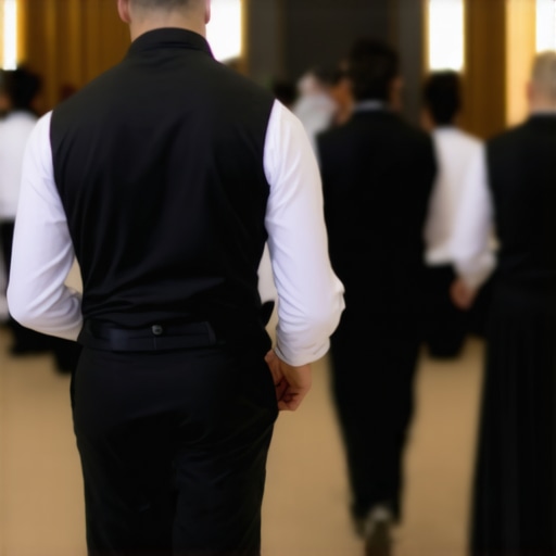 Professional catering team executing a synchronized service at a high-end event.