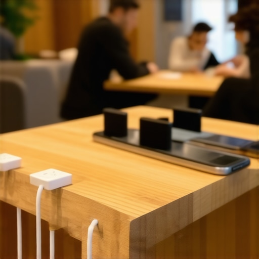 Tech-Free Corporate Retreat Charging Station A wooden valet box for smartphones at a corporate retreat to encourage face-to-face interaction.
