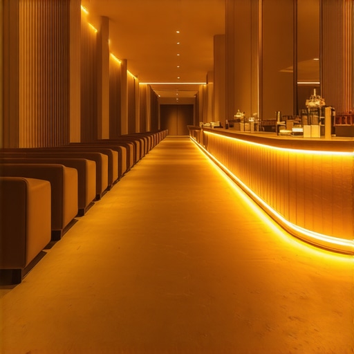 The logic of placing the bar as far from the entrance as possible