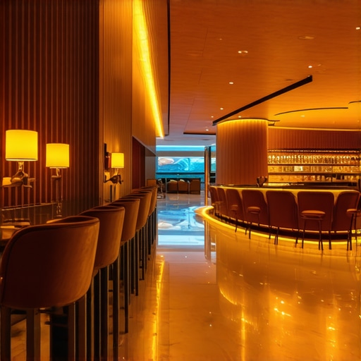 The logic of placing the bar away from the entrance