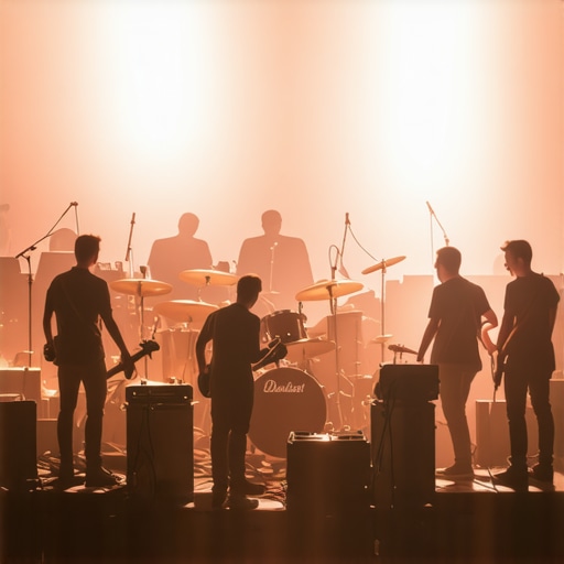 The logistics of moving a 10-piece band onto a small stage